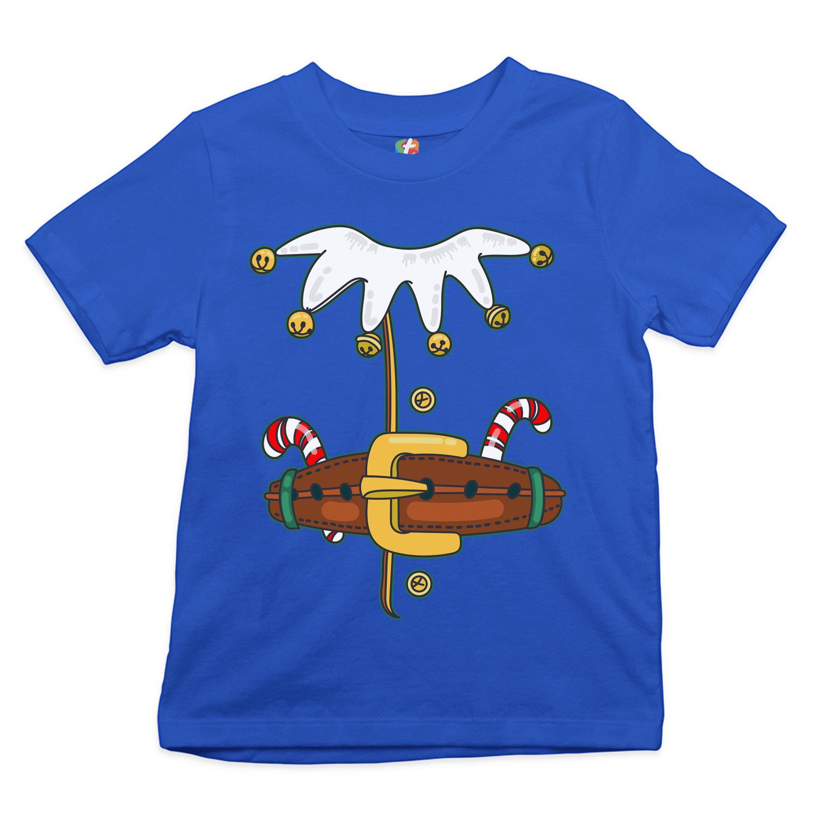 Elf Costume Youth T-shirt Merry Christmas Naughty or Nice Xmas Kids - Picture 7 of 8