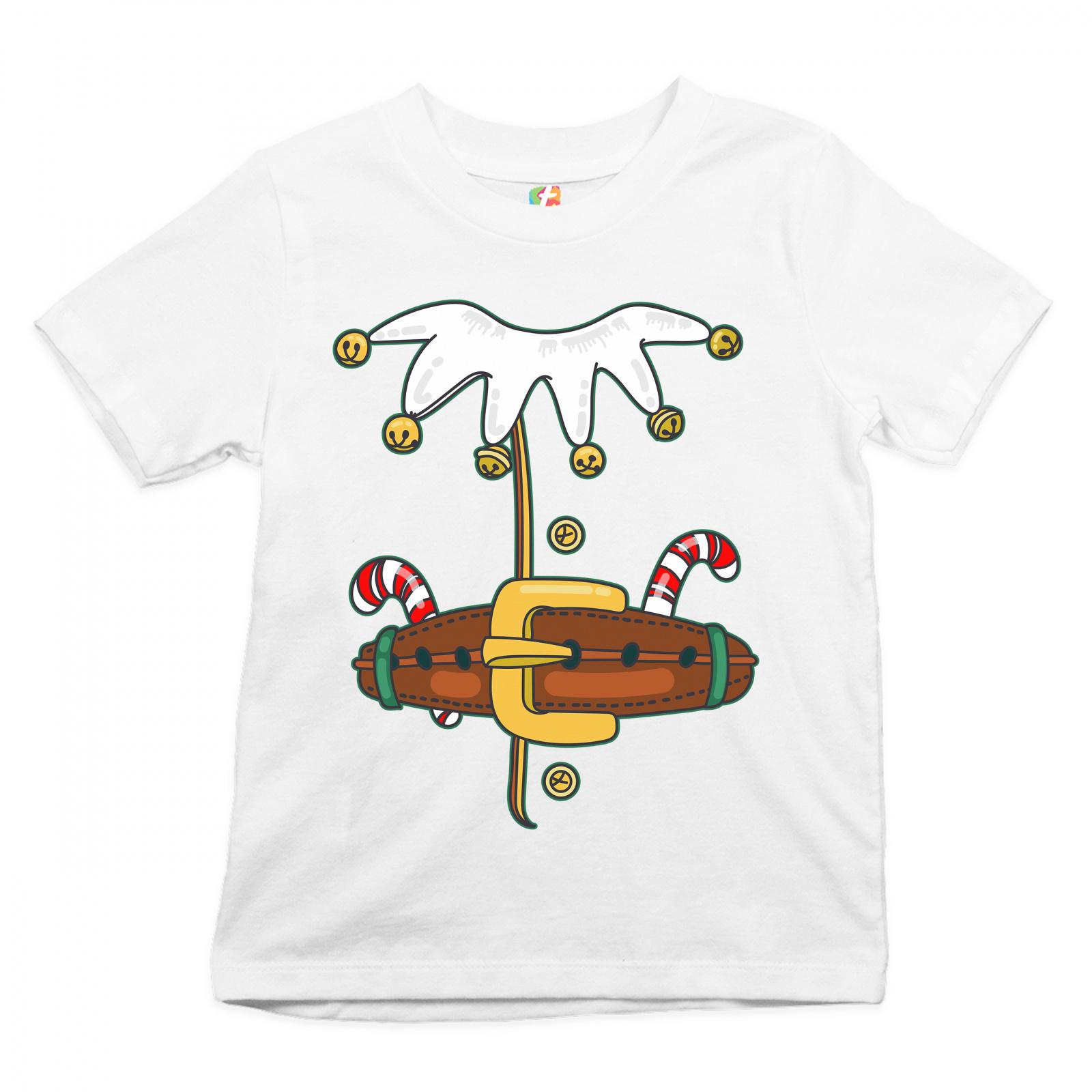 Elf Costume Youth T-shirt Merry Christmas Naughty or Nice Xmas Kids - Picture 8 of 8